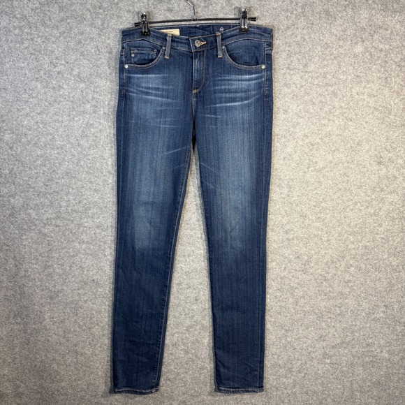 Denim - AG Adriano Goldschmied The Prima Mid Rise Cigarette Jeans Dark Wash Women's Size